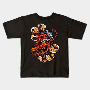 Japanese Tengu Mask Kids T-Shirt